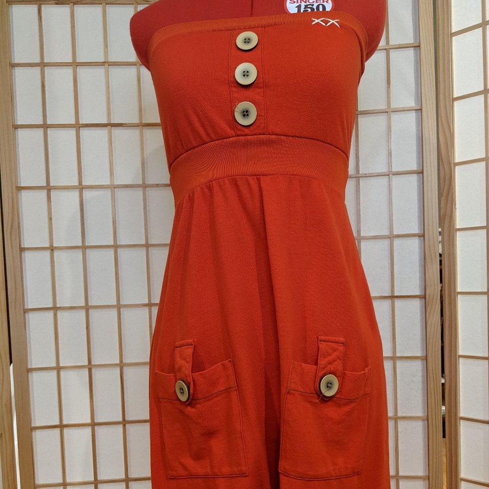 Project E Vintage - Red Strapless Dress